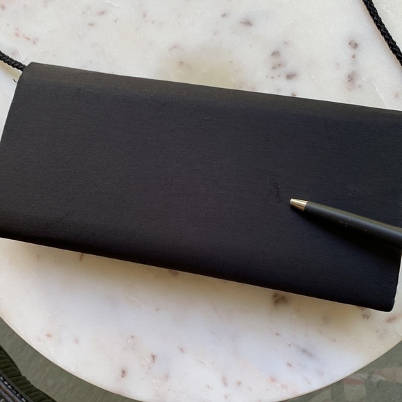 Carla Marchi evening clutch black classic elegant handbag purse sack satchel - Picture 7 of 8